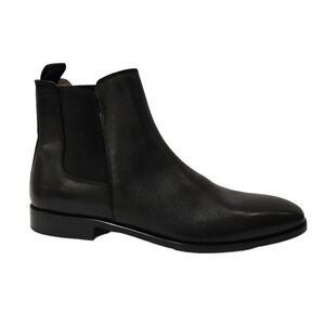Boss Men's Lisbon Black Leather Chelsea Boots 8